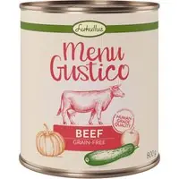 Ekonomipack Lukullus Menu Gustico 12 x 800 g - Nötkött med pumpa, äpple & oregano Populär