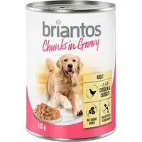 Kampanj Briantos Chunks in Gravy 6 x 415 g - Kyckling & morötter