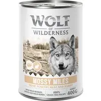 prisnedsättning Wolf of Wilderness Adult “Expedition” 6 x 400 g - Mossy Miles - Fjäderfä & kanin