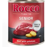 Billigare Ekonomipack Rocco Senior 24 x 800 g - Nötkött med potatis