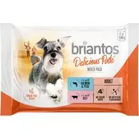Begränsat antal Briantos portionspåsar provmix 4 x 100 g - Delicious Paté (Lax + Nötkött)