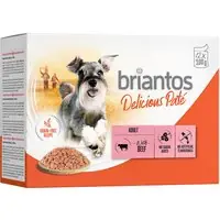 Ekonomipack Briantos Delicious Paté 48 x 100 g - Nötkött prisnedsättning