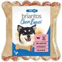 Briantos Chew Bones med tjurmuskel - 12 x 12 cm (660 g) Populärt val