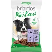 200 g Briantos Mini Bones för hundar Grain Free - 200 g med lax, morötter och timjan Begränsad tid