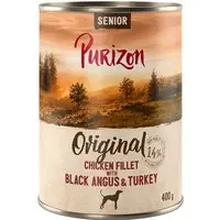 Endast denna vecka Purizon Senior Kycklingfilé med Black Angus - 6 x 400 g