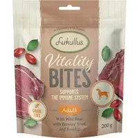 Lukullus Vitality Bites - stödjer immunförsvaret vildsvin (spannmålsfritt) - Ekonomipack 3 x 200 g Outlet