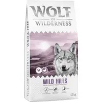 Wolf of Wilderness Adult "Wild Hills" anka - spannmålsfritt - Ekonomipack 2 x 12 kg nytt recept Outlet