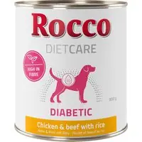 Rocco Diet Care Diabetic Kyckling och nötkött med ris 800 g - 6 x 800 g Billigare