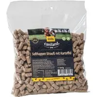 Snabb leverans Caniland Soft bitar med struts, spannmålsfria - 4 x 540 g