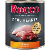 Rea Rocco Real Hearts 6 x 800 g - Kyckling med hela kycklinghjärtan