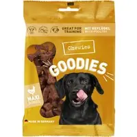 Karlie Doggy Brain Train 2in1 - Passande snacks 200 g Chewies Bones belöningsgodis (fågel) Sänkt pris