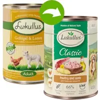 Ekonomipack Lukullus Naturkost 12 x 400 g - Blandpack II, 2 sorter prisnedsättning