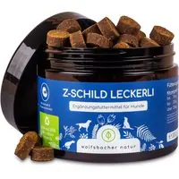 Wolfsbacher Natur Z-Schild Leckerli hud & päls - 300 g Beställ idag