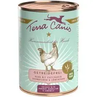 Begränsat erbjudande Ekonomipack Terra Canis Grain Free 12 x 400 g - Kyckling med palsternacka, maskros och björnbär