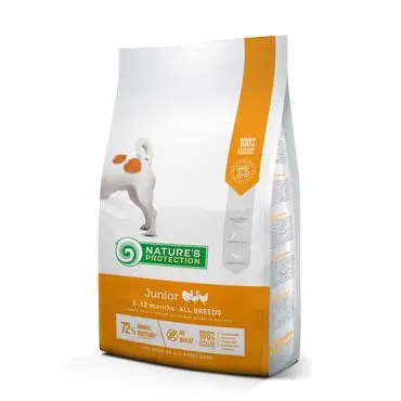 Nature‘s Protection Junior all breed fågel 2 kg för hundar Begränsad tid