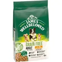 James Wellbeloved Grain Free Adult Dog Hypoallergenic Turkey & Vegetables - Ekonomipack 2 x 10 kg I lager