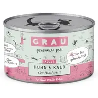 Erbjudandepris Ekonomipack GRAU Adult Grain Free 12 x 200 g - Kyckling & kalv