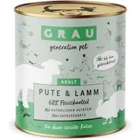 Ekonomipack GRAU Adult Grain Free 24 x 800 g - Kalkon & lamm Fynd