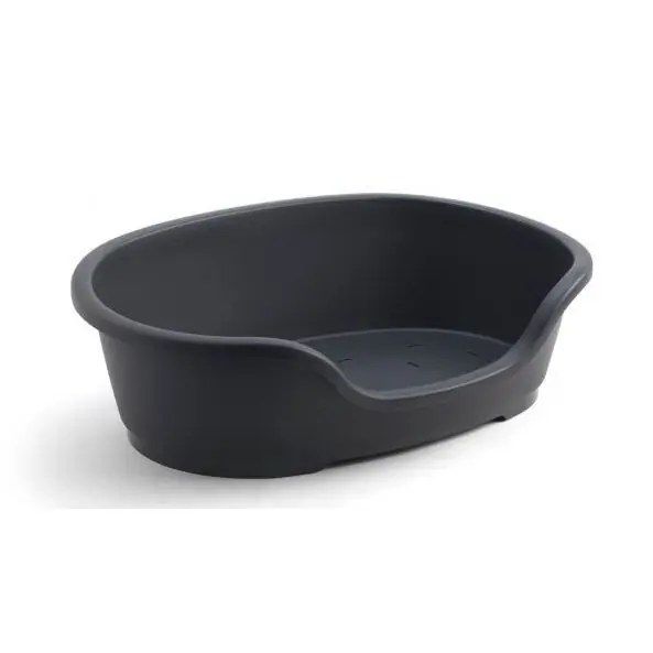 Moderna Hundbädd Plast Oval Svart Extra rabatt