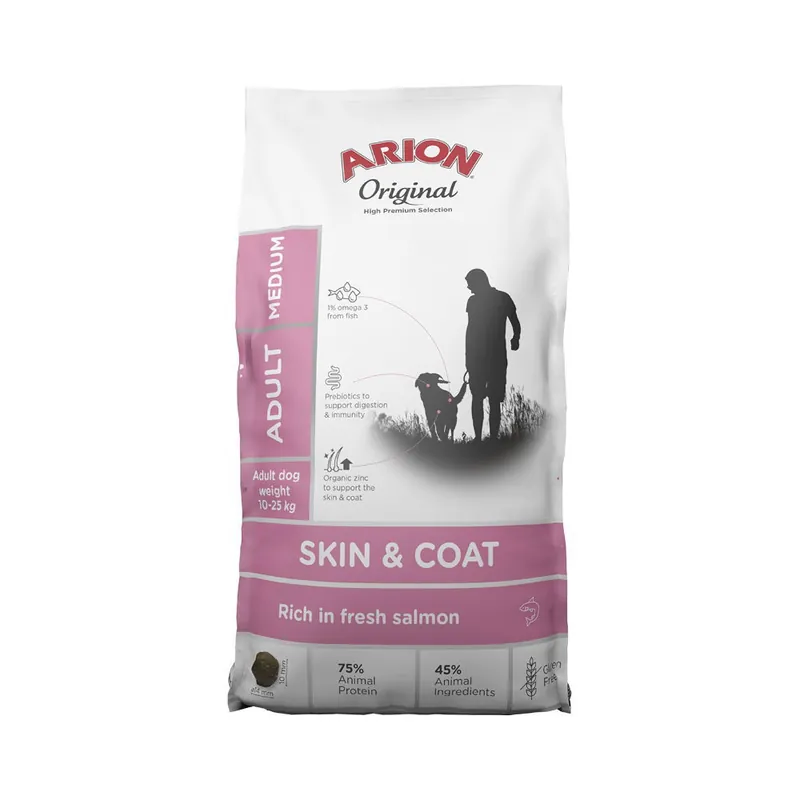 Arion Original Dog Adult Medium Skin & Coat Lågt pris