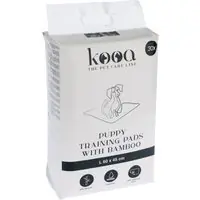 Kampanj kooa kattlåda med tak av ekologisk plast - Passande tillbehör 30 st kooa träningsunderlägg med bambu, L 45 x B 30 cm