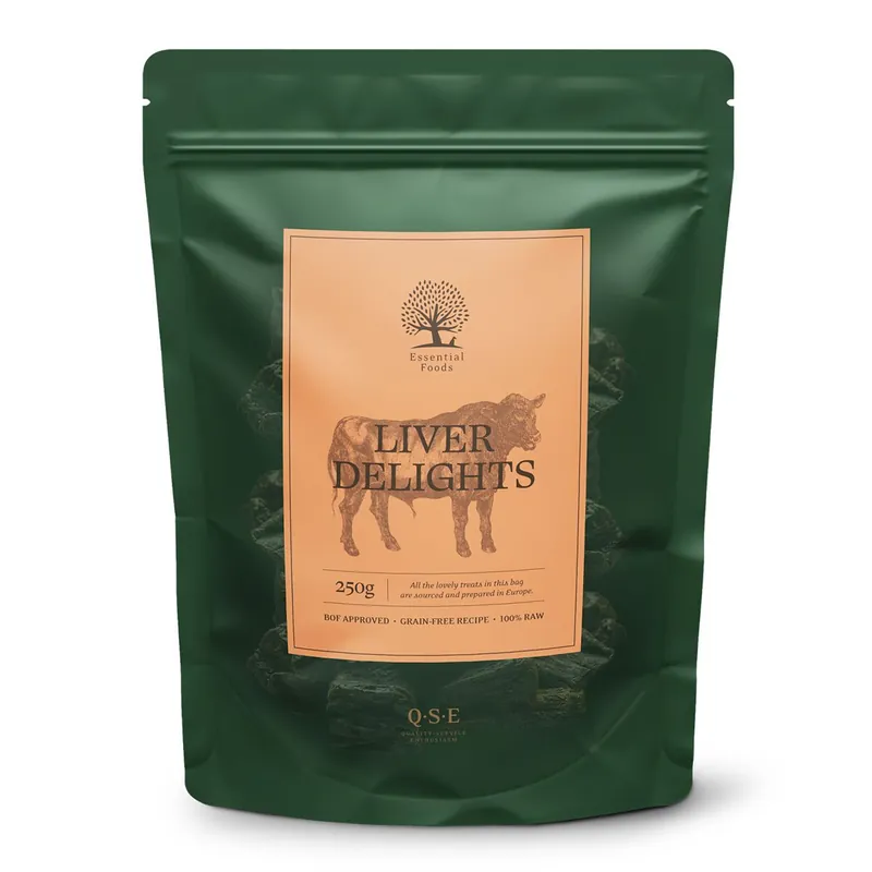 Essential Foods Liver Delights Hundgodis 250 g Expressleverans