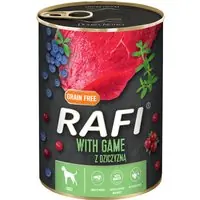 Kundfavorit Ekonomipack Rafi Dog 24 x 400 g - Med vilt, blåbär och tranbär