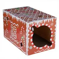 TIAKI klöstunnel för katter pepparkaka - L 50 x B 30 x H 30 cm Sänkt pris