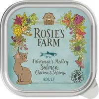 Rosie‘s Farm Adult 16 x 100 g - Lax & kyckling med räkor Billig