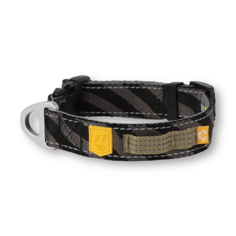 Woolly Wolf Halsband Black Ripple - Black Ripple / XS Utförsäljning