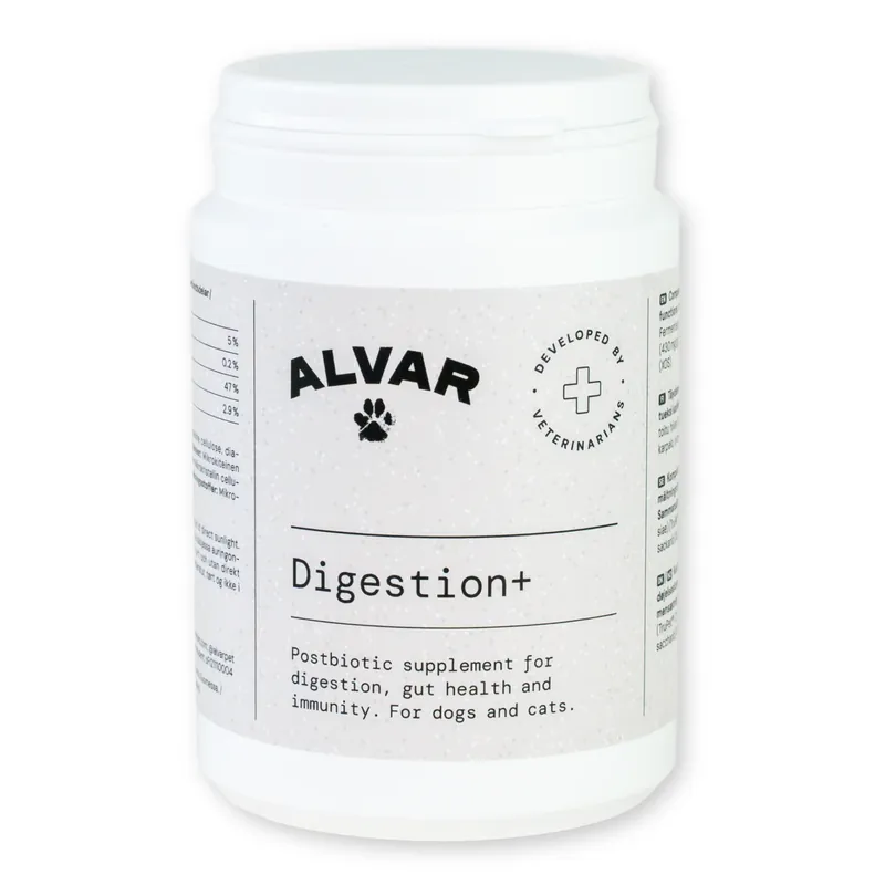 Endast idag Alvar Pet Digestion+ tillskott för hund och katt 100 g