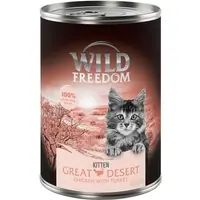 Wild Freedom Kitten 6 x 400 g - Great Desert -Kalkon & kyckling Säker betalning