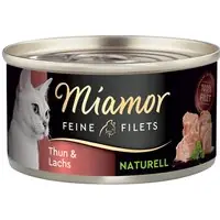 Begränsad tid Ekonomipack Miamor Fine Filets Naturelle 24 x 80 g - Tonfisk & lax