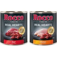Ekonomipack Rocco Real Hearts 24 x 800 g - Blandpack, 2 sorter Utförsäljning