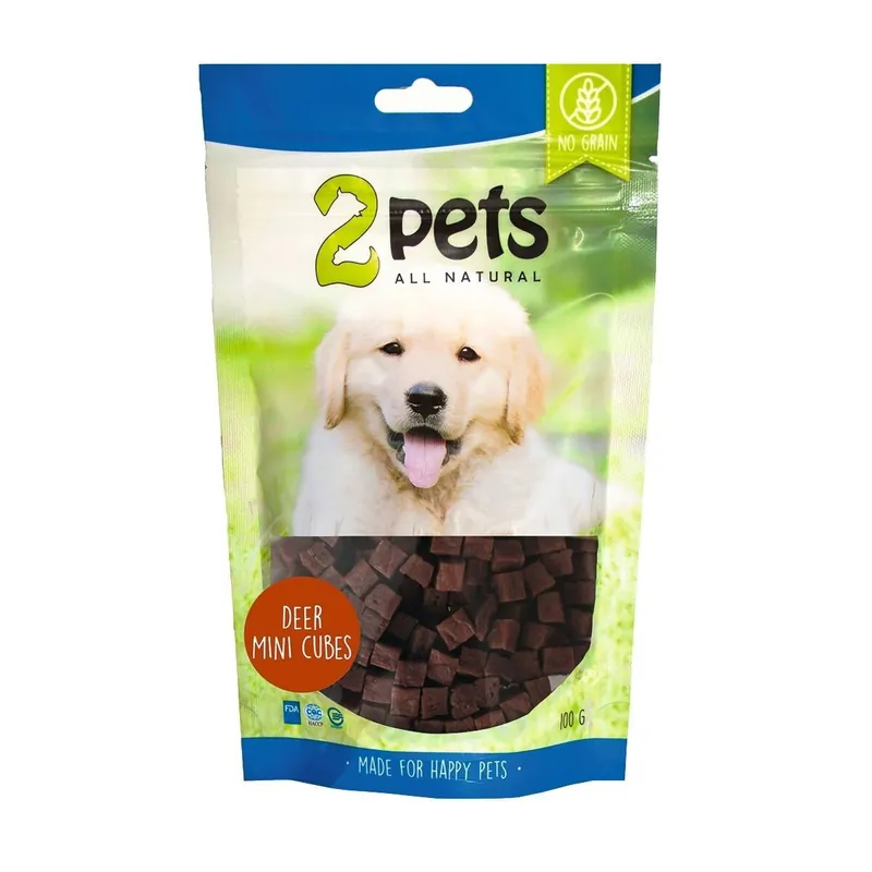 2Pets Minicubes Hundgodis med Hjort Sänkt pris
