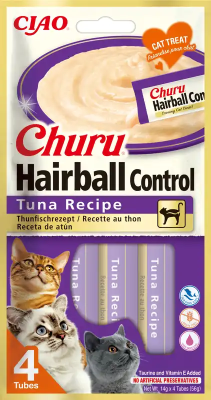 Erbjudandepris Cat Hairball Control Tuna 4x14g