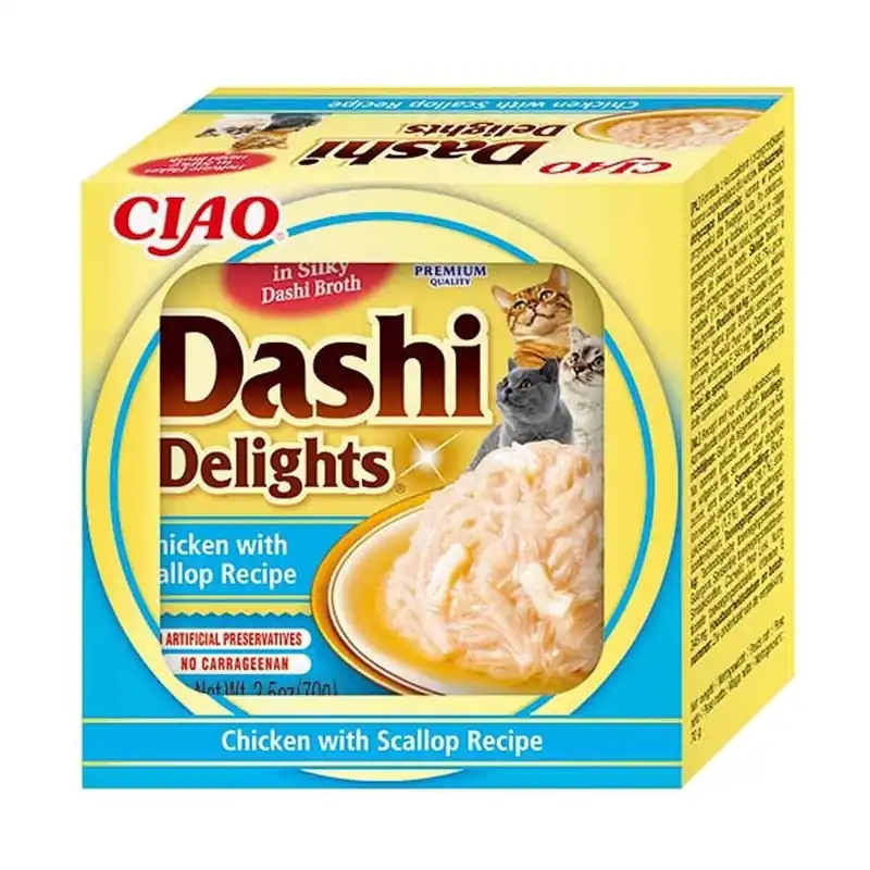 Inaba Dashi Delights Cat Scallop Premium
