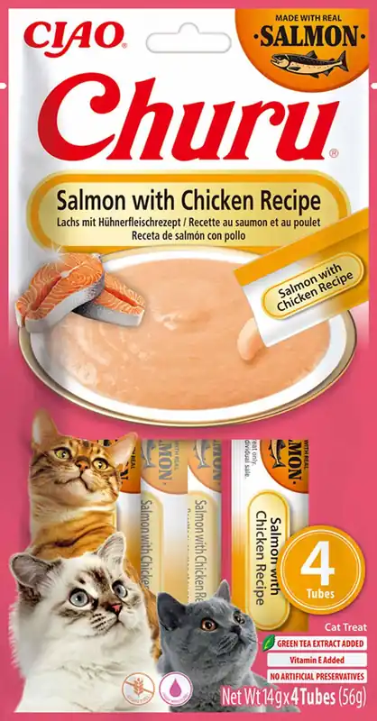 Churu Salmon/Chicken - 4 st Rabatt