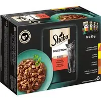 Kundfavorit Ekonomipack Sheba 144 x 85 g portionspåse - Selection in Sauce Rejäla kompositioner