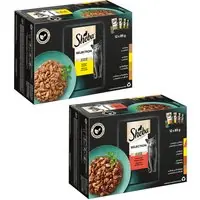Erbjudande Ekonomipack Sheba portionspåsar 48 x 85 g Blandpack II