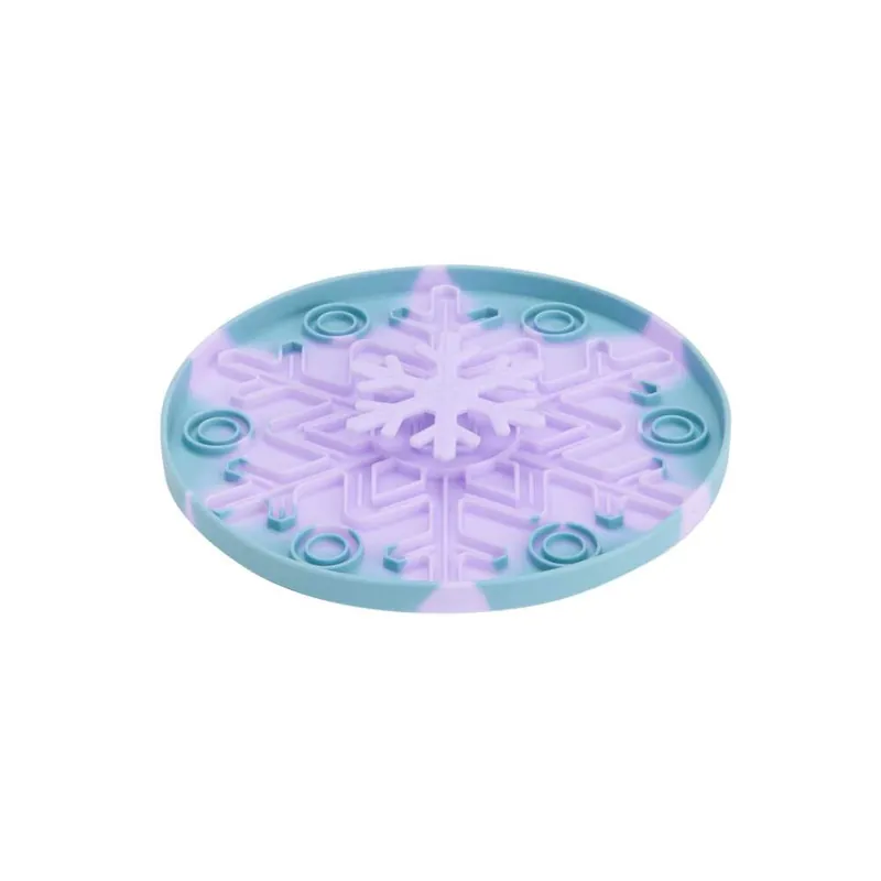 Begränsad tid Little&Bigger Snowflake 3D Sniffy Tray Slickmatta Lila/Blå 16 cm
