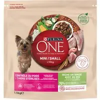 Köp nu PURINA ONE Mini Weight Control / Sterilised Kalkon & ris - 9 kg (6 x 1,5 kg)