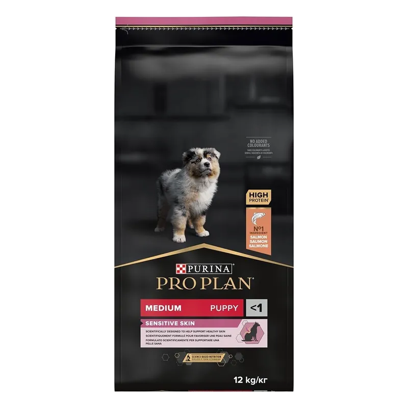Purina Pro Plan Puppy Medium Sensitive Skin Salmon Begränsad tid