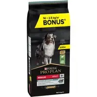 14 + 2,5 kg på köpet! 16,5 kg PURINA PRO PLAN - Medium Adult Sensitive Digestion lamm & ris Billigare