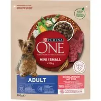 PURINA ONE Mini Adult Nötkött & ris - Ekonomipack 3 x 800 g Köp nu