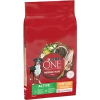 Rabatt PURINA ONE Medium/Maxi Active med kyckling - 7 kg