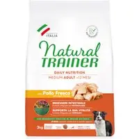 Natural Trainer Adult Medium med kyckling - 3 kg Begränsad tid