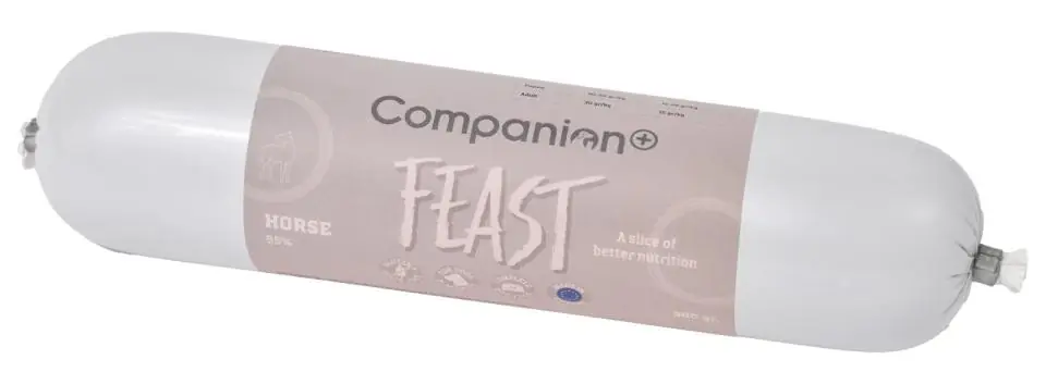 Endast denna vecka Feast Korv med Häst Hundfoder - 350 g