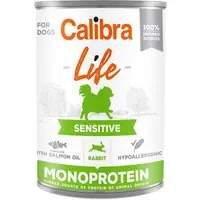Ekonomipack Calibra Dog Life Adult 12 x 400 g - Sensitive Kanin Sista chansen