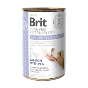 Snabb frakt Brit Gastrointestinal Salmon with Pea våtfoder för hund 6 x 400 g